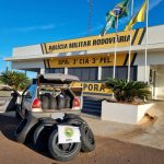 PRE apreende veículo carregado com pneus contrabandeados entre Iporã e Cafezal do Sul
